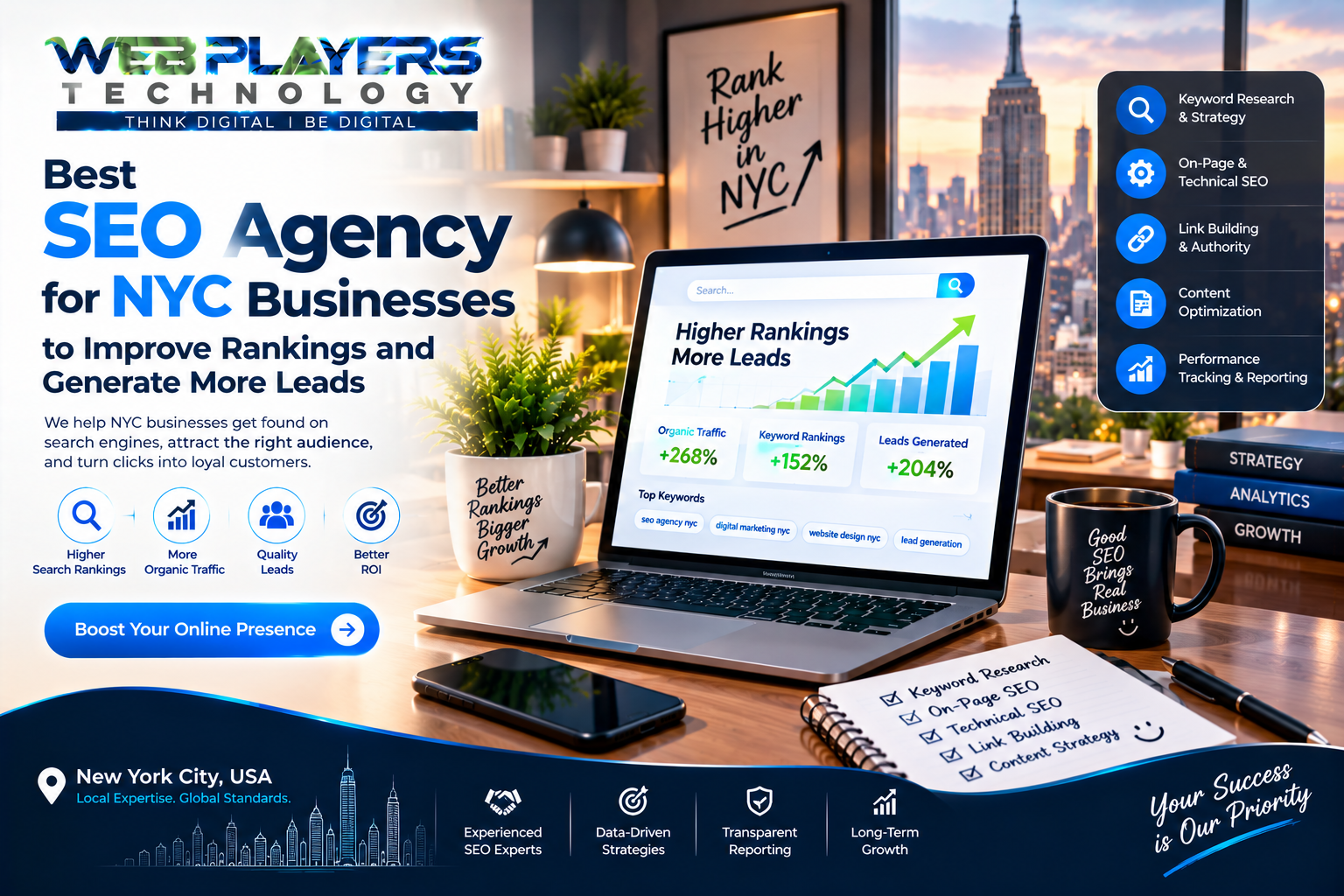 Best SEO Agency for NYC Businesses to Improve Rankings and Generate More Leads